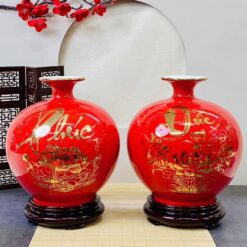 Bình Phong Thuỷ Hút Tài Lộc Men Màu In Decan Hoa Văn BHL-03102924 Bình Phong Thuỷ Hút Tài Lộc Men Màu In Decan Hoa Văn BHL-03102924