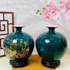 Bình Phong Thuỷ Hút Tài Lộc Men Màu In Decan Hoa Văn BHL-03102924 Bình Phong Thuỷ Hút Tài Lộc Men Màu In Decan Hoa Văn BHL-03102924
