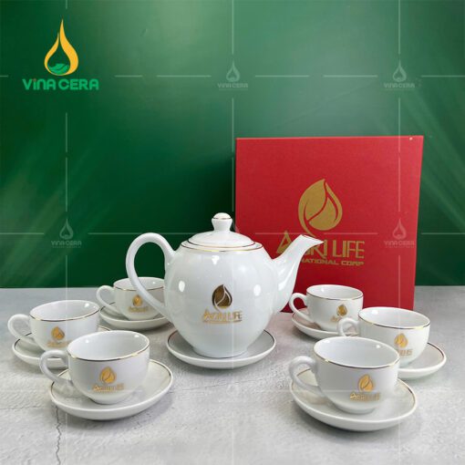 Bộ Ấm Chén In Logo Giá Rẻ - AC-031024