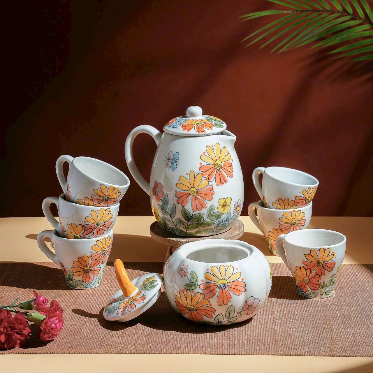 Bộ Bình Nước Vẽ Tay Gốm Sứ Bát Tràng BAT-01102824 (5) Bộ Bình Nước Vẽ Tay Gốm Sứ Bát Tràng BAT-01102824 (2)