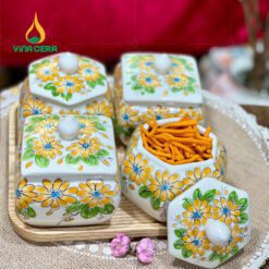 Bộ Khay Mứt Sứ Tết KMS-01102824 Bộ Khay Mứt Sứ Tết KMS-01102824