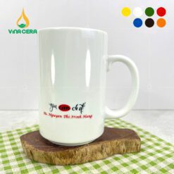 Cốc Bia Trắng Lớn Quai C LS-03102124
