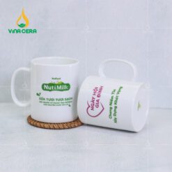 Ly Sứ Trắng Dáng Trụ Quai C (9)