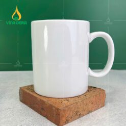 Ly Sứ Trắng Dáng Trụ Quai C Bát Tràng (1)