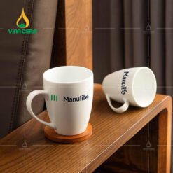 Ly sứ Bầu trắng Size 250 ml LS-0922024 Ly sứ Bầu trắng Size 250 ml LS-0922024