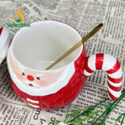 Ly Sứ Ông Già Noel Có Nắp – Quà Tặng Giáng Sinh – LS 102412 Ly Sứ Ông Già Noel Có Nắp – Quà Tặng Giáng Sinh – LS 102412