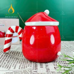 Ly Sứ Ông Già Noel Có Nắp – Quà Tặng Giáng Sinh – LS 102412 Ly Sứ Ông Già Noel Có Nắp – Quà Tặng Giáng Sinh – LS 102412