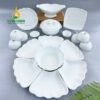 Bộ Bàn Ăn Hoa Mặt Trời Bát Tràng - BBA 102410 Bộ bàn ăn hoa mặt trời Bát Tràng