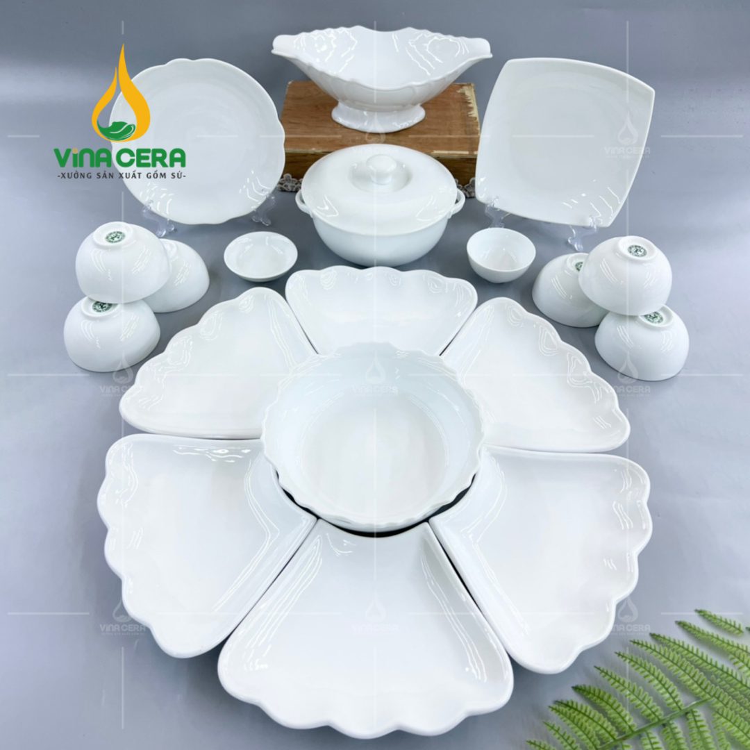 bo-ban-an-hoa-mat-troi-bat-trang (12) Bộ bàn ăn hoa mặt trời Bát Tràng