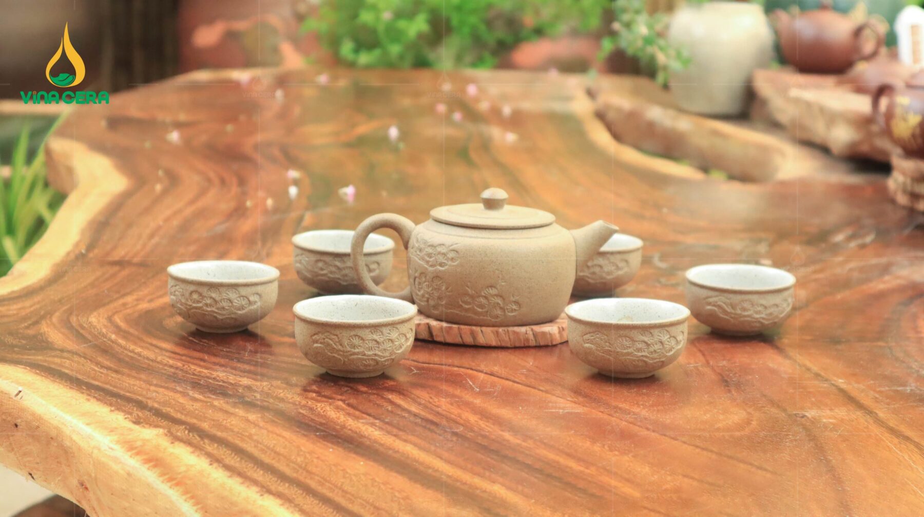 Tìm Hiểu Về Ấm Chén Hồng Sa Bát Tràng Nghệ Nhân Phạm Thế Anh Ấm trà Hồng Sa Bát Tràng (11)