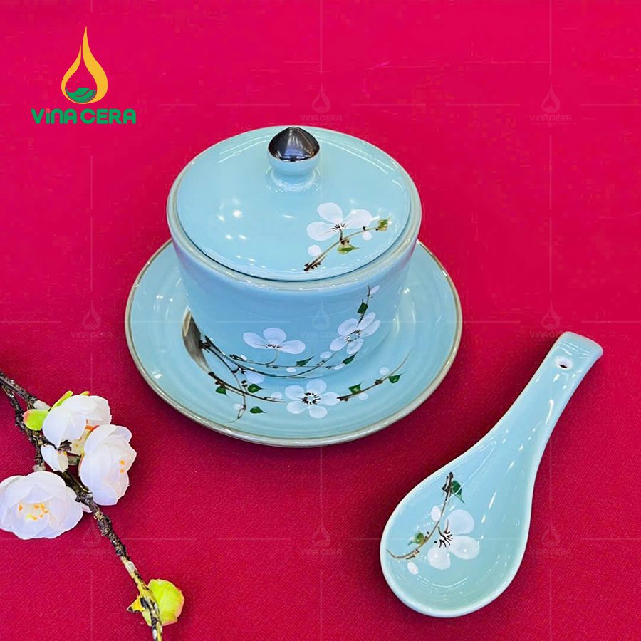 Bát nắp - Thố chưng yến dung tích 300ml (11) Bát nắp - Thố chưng yến dung tích 300ml TCY0111724