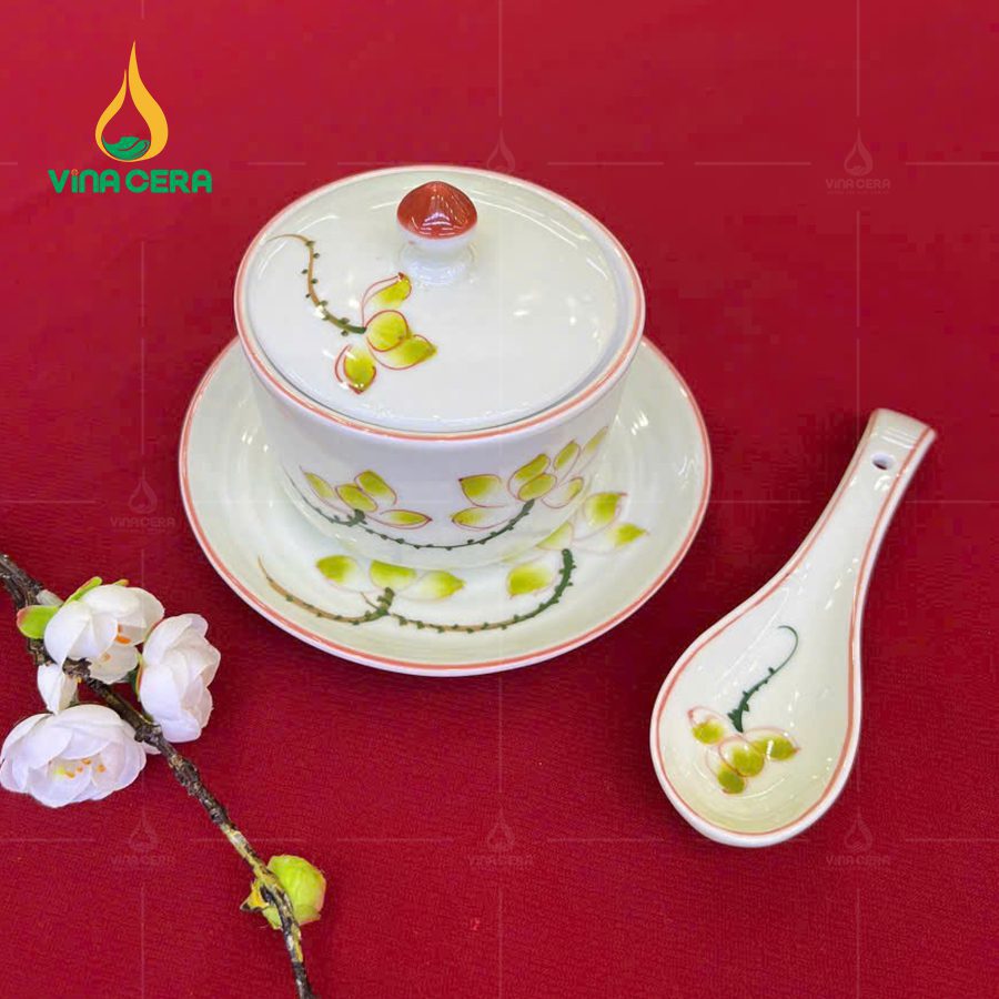 Bát nắp - Thố chưng yến dung tích 300ml (7) Bát nắp - Thố chưng yến dung tích 300ml TCY0111724