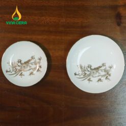 Bộ Ấm Trà Phượng Hoàng Vàng Kim VN AC 45