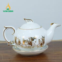Bộ Ấm Trà Phượng Hoàng Vàng Kim