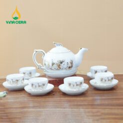 Bộ Ấm Trà Phượng Hoàng Vàng Kim VN AC 45