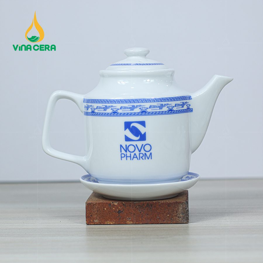 Bộ Ấm Trà Sứ Trắng Viền Chim Hạc – VN AC 52 (3) Bộ Ấm Trà Sứ Trắng Viền Chim Hạc – VN AC 52