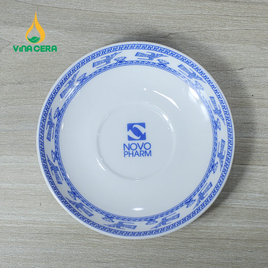 Bộ Ấm Trà Sứ Trắng Viền Chim Hạc – VN AC 52 (6) Bộ Ấm Trà Sứ Trắng Viền Chim Hạc – VN AC 52