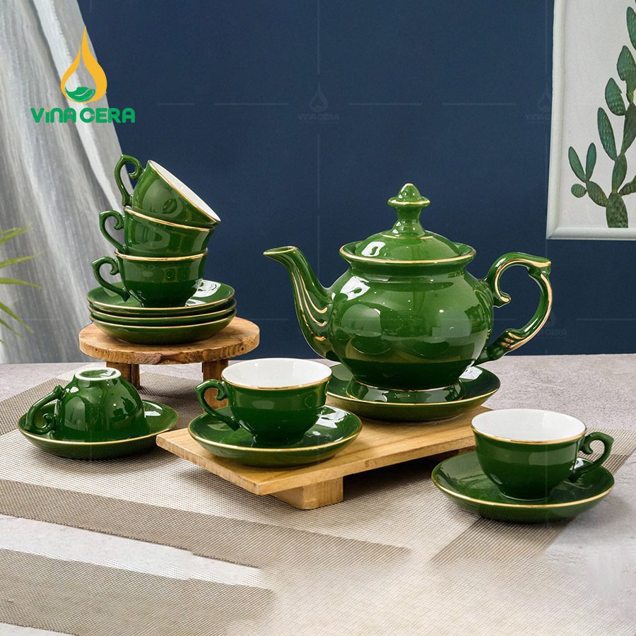 Bộ ấm Chén Đài Cát Men Xanh Ngọc (4) Bộ ấm Chén Đài Cát Men Xanh Ngọc ACM01