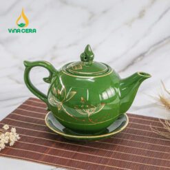 Bộ ấm chén Ngọn Lửa Men Xanh Ngọc ACM02 Bộ ấm chén Ngọn Lửa Men Xanh Ngọc