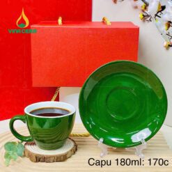 Ly Tách Sứ Cappuccino nhiều màu 180ml LS0111724 Ly Tách Sứ Cappuccino nhiều màu 180ml LS0111724