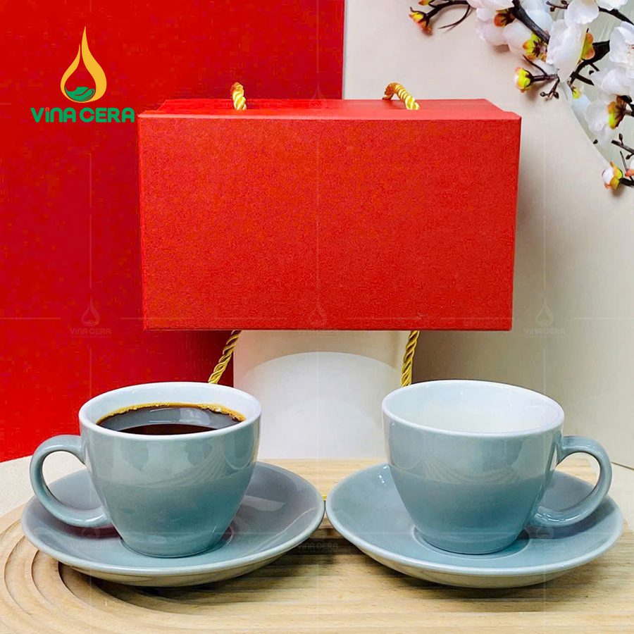 Ly Tách Sứ Cappuccino nhiều màu 180ml (12) Ly Tách Sứ Cappuccino nhiều màu 180ml LS0111724