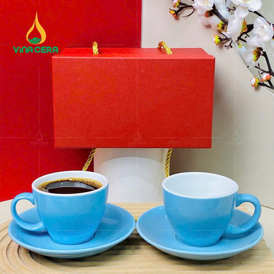 Ly Tách Sứ Cappuccino nhiều màu 180ml (13) Ly Tách Sứ Cappuccino nhiều màu 180ml LS0111724
