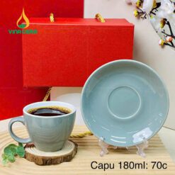 Ly Tách Sứ Cappuccino nhiều màu 180ml LS0111724 Ly Tách Sứ Cappuccino nhiều màu 180ml (23)