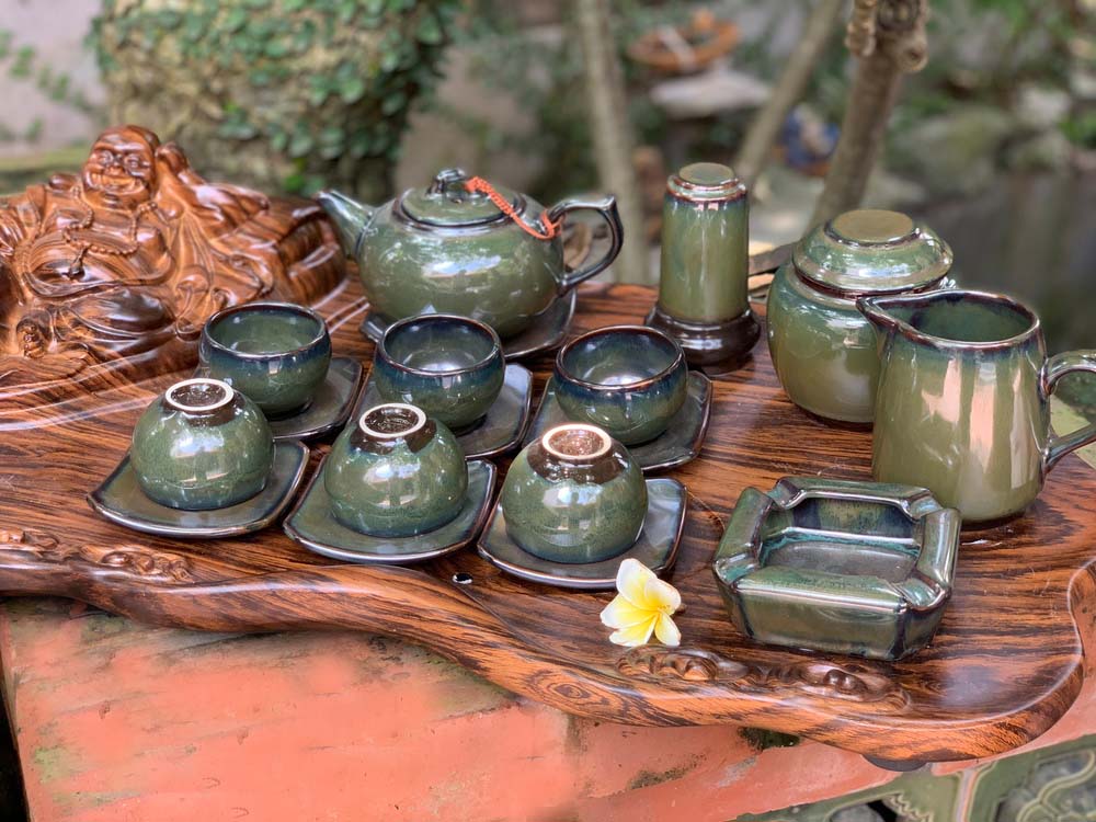 Ấm Chén Hỏa Biến Là Gì? Ấm Chén Hoả biến Bát Tràng Bộ ấm chén hỏa biến ngọc trai