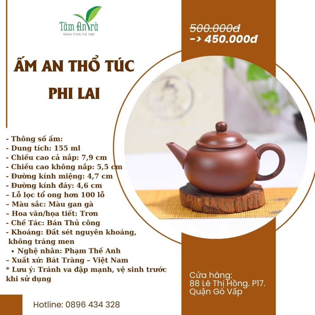 Ấm Trà An Thổ Túc Phi Lai - 155ml