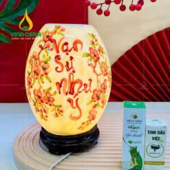 Đèn Xông Tinh Dầu Bát Tràng Dáng Trứng - DX 0911124 Đèn xông tinh dầu Bát Tràng dáng trứng