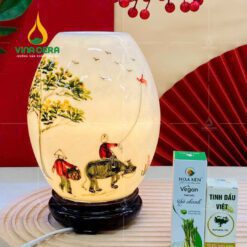 Đèn Xông Tinh Dầu Bát Tràng Dáng Trứng - DX 0911124 Đèn xông tinh dầu Bát Tràng dáng trứng
