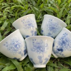 Ly trà sứ An Thổ Túc dáng cao -Vẽ thủ công ly tra an tho tuc ve tay canh vat thu tong (5)