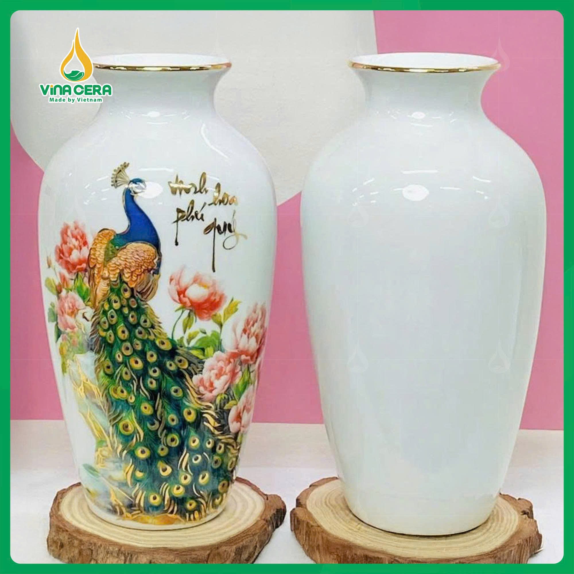 Lọ Hoa Sứ Bát Tràng VN-0561125 (1) Lọ Hoa Sứ Bát Tràng VN-0561125