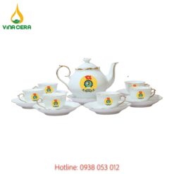 ấm chén in logo - quà tặng công đoàn