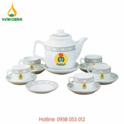 ấm chén in logo - quà tặng công đoàn