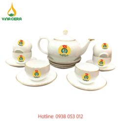 ấm chén in logo - quà tặng công đoàn