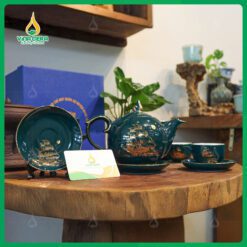 Bộ Ấm Chén In logo Kỷ Niệm Cơ Quan AC-0472625 Bộ Ấm Chén In logo Kỷ Niệm Cơ Quan AC-0472625