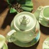 Bộ Ấm Trà Đài Cát Sen Hồng Chỉ Vàn