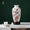 Bình Hoa Gốm Bát Tràng Hoa Đào - Quà Tặng Ý Nghĩa