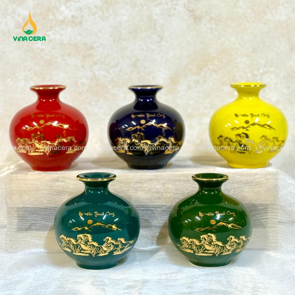 Top 10 Mẫu Gốm Sứ In Logo Được Doanh Nghiệp Ưa Chuộng Nhất bình hút lộc mini để bàn đẹp - In logo Bình Hút Lộc - Quà Tặng Ý Nghĩa