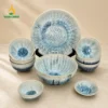 bo bat dia men xanh da hoa bien to sau can canh vinacera 07 Bộ Bát Đĩa Men Xanh Đá Hỏa Biến Vân Lam – Gốm Bát Tràng