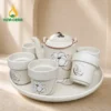 Bộ Trà Bạch Liên An Trú Thảnh Thơi – Ấm Quai Mây, Khay Tròn Bộ trà Bạch Liên An Trú Thảnh Thơi – Ấm quai mây, khay tròn