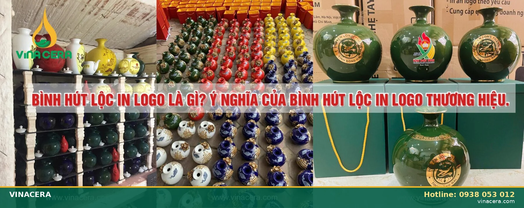 Bình hút lộc in logo làm quà tặng doanh nghiệp