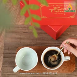 Ly Tach Su Cappuccino 180Ml Bat Trang Uong Ca Phe 6