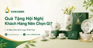 Quà tặng hội nghị khách hàng gốm sứ in logo Vinacera