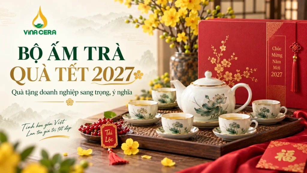 Bộ Ấm Trà Quà Tết 2027 Cho Doanh Nghiệp | Vinacera