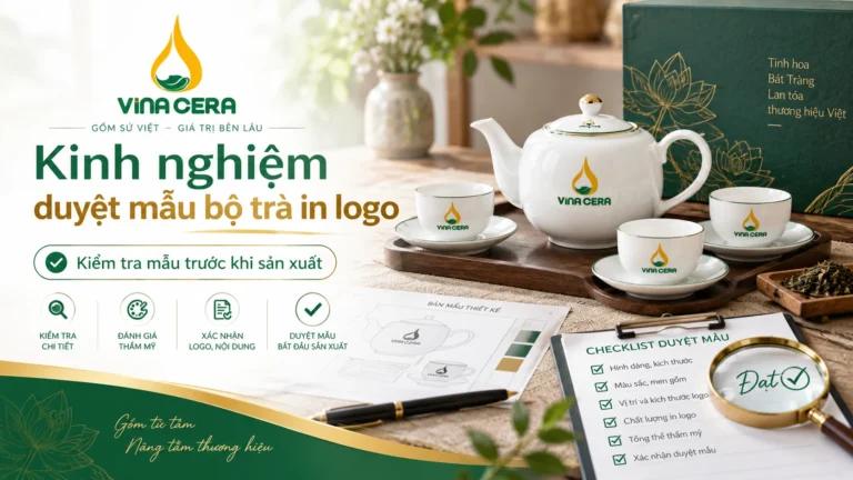 Kinh Nghiệm Duyệt Mẫu Bộ Trà In Logo Trước Khi Sản Xuất