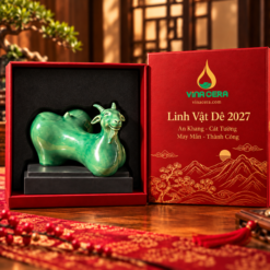 Tượng Dê Men Xanh Gốm Sứ Để Bàn 2027